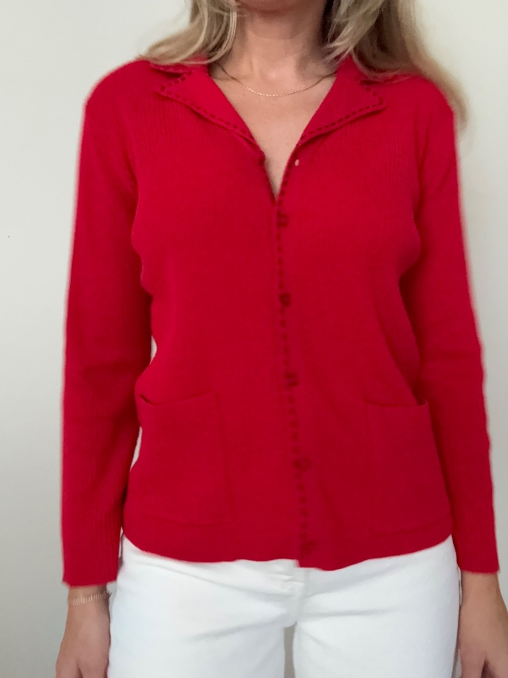 Vintage Ribbed Button Cardigan Sweater - Picture 5 of 5